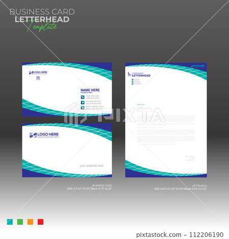 letterhead and business card design letterhead and business card design 112206190