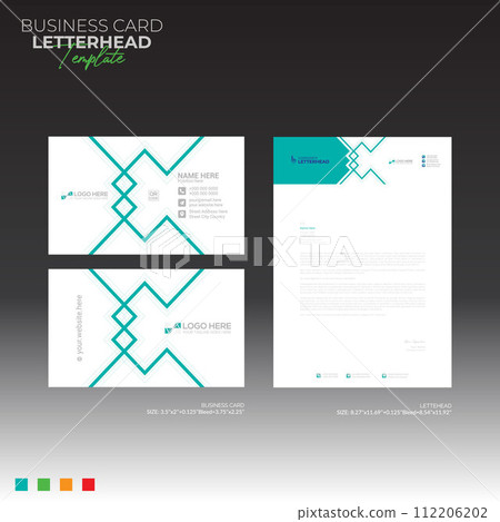 letterhead and business card design letterhead and business card design 112206202