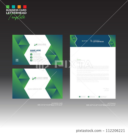 letterhead and business card design letterhead and business card design 112206221