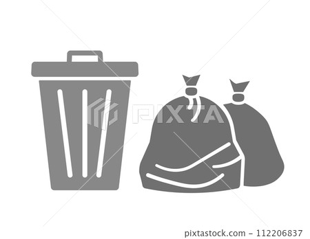 垃圾袋垃圾圖標 垃圾袋垃圾圖標 112206837
