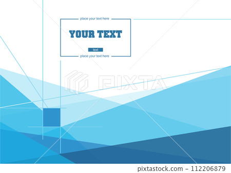 Abctract geometric background in blue color. Vector illustration 112206879