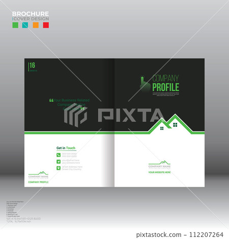 brochure cover design for corporate and any use 112207264