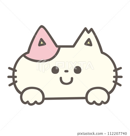A cute female Sakura cat that shows its face unexpectedly 112207740