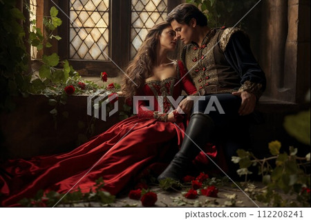 AI-generated content. Renaissance Love Amidst Roses and Ivy AI-generated content. Renaissance Love Amidst Roses and Ivy 112208241