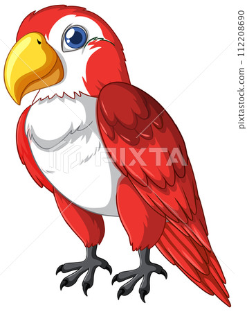 Colorful Parrot Vector Illustration 112208690