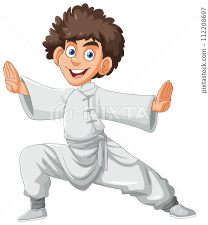 Young Martial Artist in Action 112208697