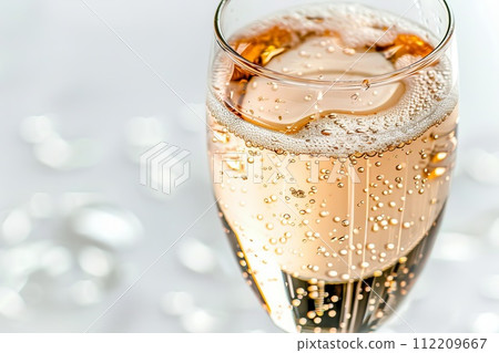 Champagne that entered the glass 112209667