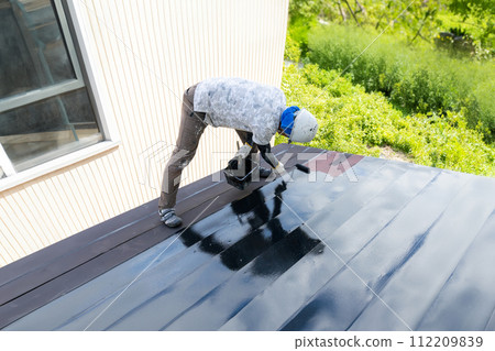 鐵皮屋頂畫 112209839