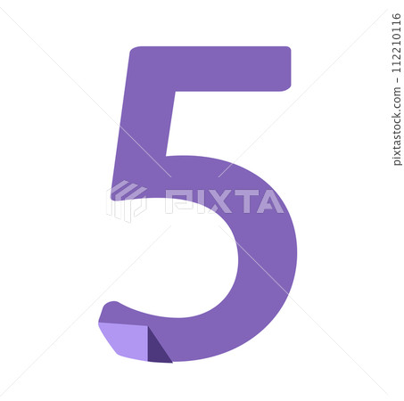 Illustration of colorful number. Illustration of colorful number. 112210116