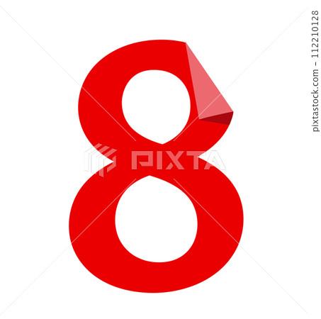 Illustration of colorful number. Illustration of colorful number. 112210128