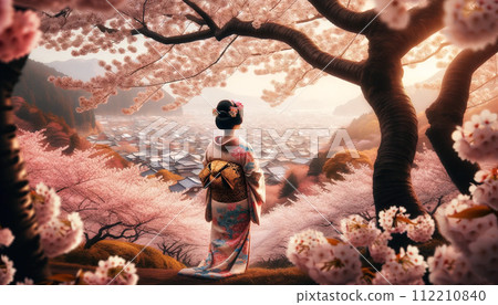 櫻花素材 櫻花的各種姿態 櫻花旅遊 櫻花奈良 滿開的櫻花 穿著和服女性 櫻花室內設計 櫻花水滴 112210840