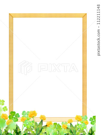 Dandelion and wooden frame message board 112211148