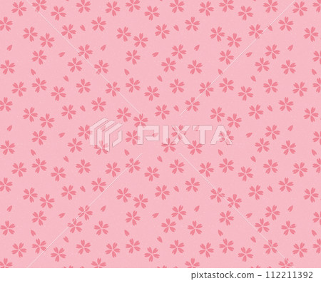 Japanese-style fine pattern of cherry blossoms, pink Japanese-style fine pattern of cherry blossoms, pink 112211392