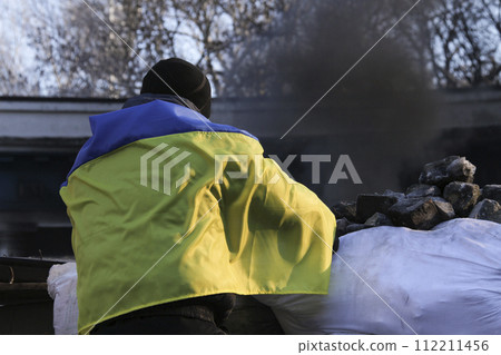 Revolution of dignity in Kyiv, Ukraine. 112211456
