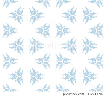 Blue and white patterned surface with geometric shapes 112211702