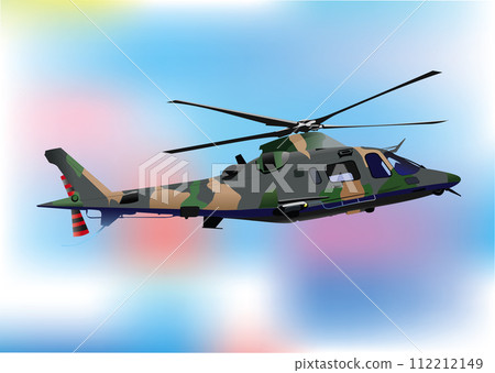 Combat aircraft. Armed. Vector 3d illustration for designers Combat aircraft. Armed. Vector 3d illustration for designers 112212149