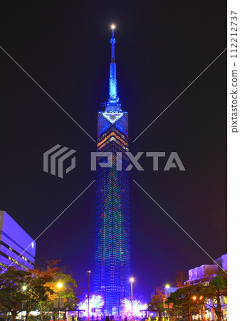 Fukuoka Tower at night 112212737