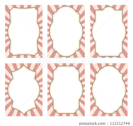 Taisho retro style frame border set Taisho retro style frame border set 112212749