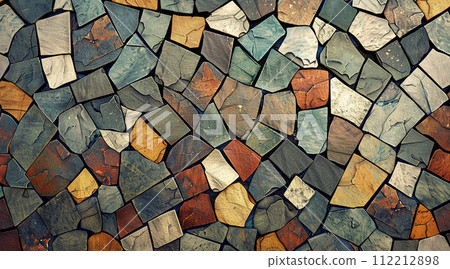 mosaic ceramic texture abstract color cg wall granite background 112212898