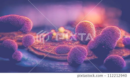 Parasite eggs, worm eggs, illustration Parasite eggs, worm eggs, illustration 112212940