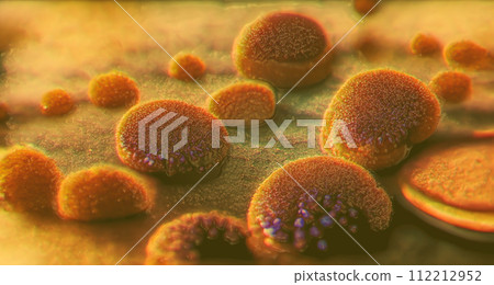 Parasite eggs, worm eggs, illustration Parasite eggs, worm eggs, illustration 112212952