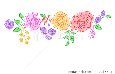 Beautiful bouquet of roses. Beautiful bouquet of roses. 112213595
