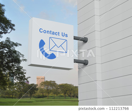 Business contact us and customer service concept, 3D rendering 112213766