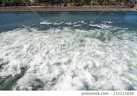 從關電宇治發電站排水渠流入宇治川的水 112213836