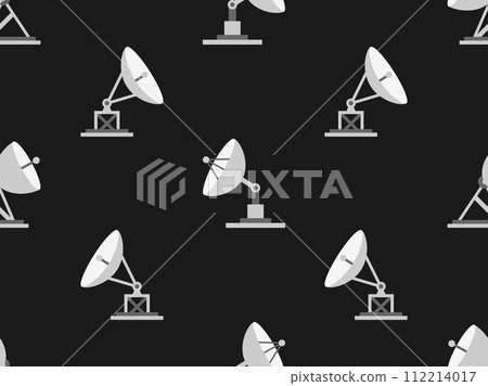 Seamless pattern with satellite antennas. Parabolic antenna. Radio telescope. Satellite dish. Satellite dish various types. Icon design for print, banners and advertising. Vector illustration Seamless pattern with satellite antennas. Parabolic antenna. Radio telescope. Satellite dish. Satellite dish various types. Icon design for print, banners and advertising. Vector illustration 112214017