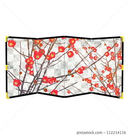 Gourd silver folding screen 112214116
