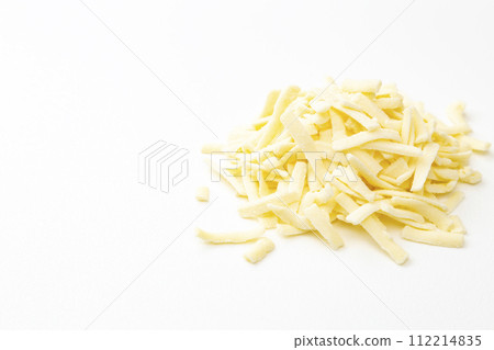 白色背景中融化的乳酪 白色背景中融化的乳酪 112214835