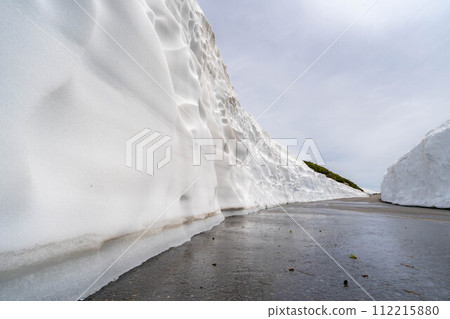 [初夏素材]乘鞍高原的雪牆[長野縣] 112215880