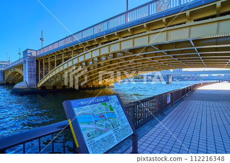 View of Kuramae Bridge from near Sumida River Terrace, 2-chome, Kuramae, Taito-ku, Tokyo 112216348