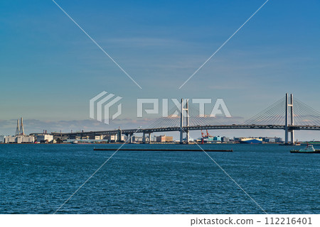 Bay Bridge view from Yokohama Osanbashi Bridge 112216401