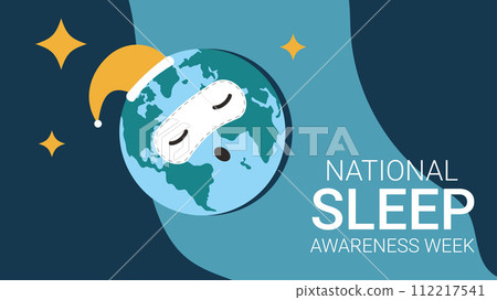 National sleep awareness week banner. Vector illustration National sleep awareness week banner. Vector illustration 112217541
