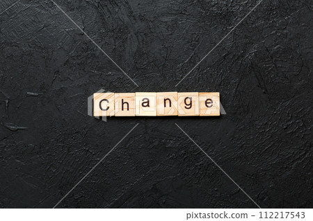 CHANGE word written on wood block. CHANGE text on cement table for your desing, concept 112217543
