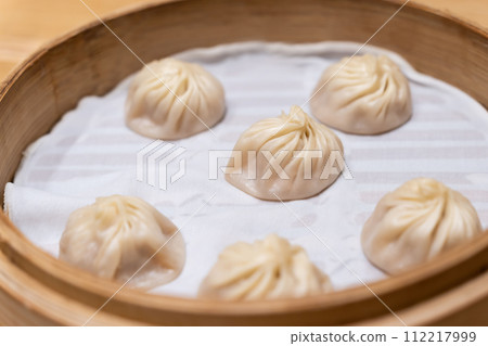 Chinese food xiao long bao, steamed dumpling 112217999