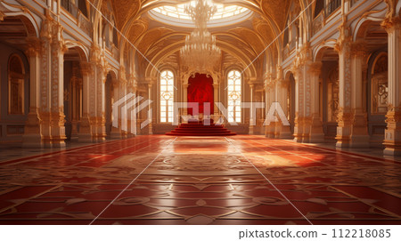 Palace interior background castle hall 112218085