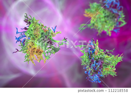 Human parasitic amoeba with pseudopodia Human parasitic amoeba with pseudopodia 112218558
