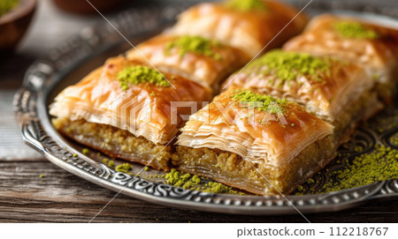 Close-up of Gourmet Baklava Close-up of Gourmet Baklava 112218767