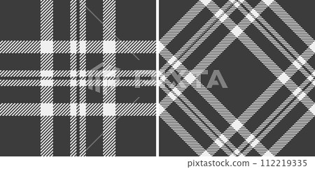 Tartan textile pattern of fabric vector texture with a check background plaid seamless. 112219335