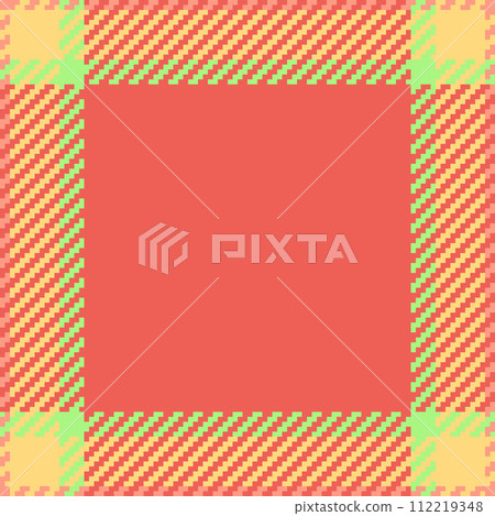 Textile design of textured plaid. Checkered fabric pattern swatch for shirt, dress, suit, wrapping paper print, invitation and gift card. Textile design of textured plaid. Checkered fabric pattern swatch for shirt, dress, suit, wrapping paper print, invitation and gift card. 112219348