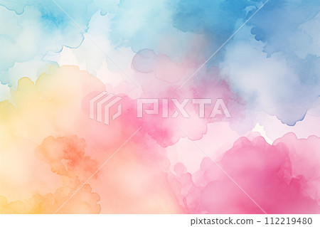 Bright abstract watercolor drawing Bright abstract watercolor drawing 112219480