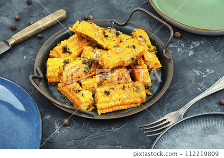 Tasty baked corn. 112219809