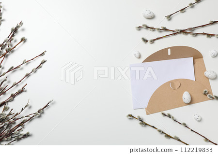 Spring holiday - Easter, concept of Easter with willow 112219833