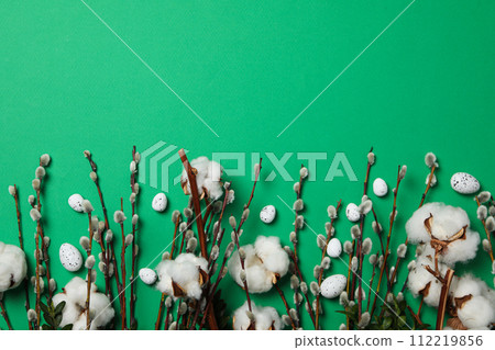 Spring holiday - Easter, concept of Easter with willow 112219856