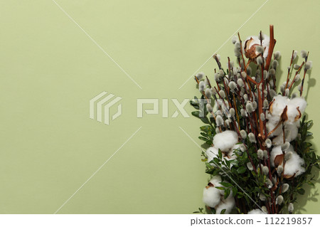 Spring holiday - Easter, concept of Easter with willow 112219857