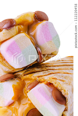 children's shawarma with marshmallow with caramel children's shawarma with marshmallow with caramel 112220458