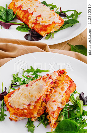 Vegetarian quesadilla with vegetables and cheese 112220519