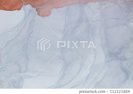 Luxurious alcohol ink painting. Liquid marble texture design. Modern abstract marble background. Luxurious alcohol ink painting. Liquid marble texture design. Modern abstract marble background. 112221884